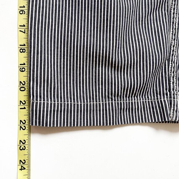 Marc Jacobs Redux Grunge Dobby Stripe Wide Leg Crop Pant Black Ivory Size 0 - Picture 10 of 10